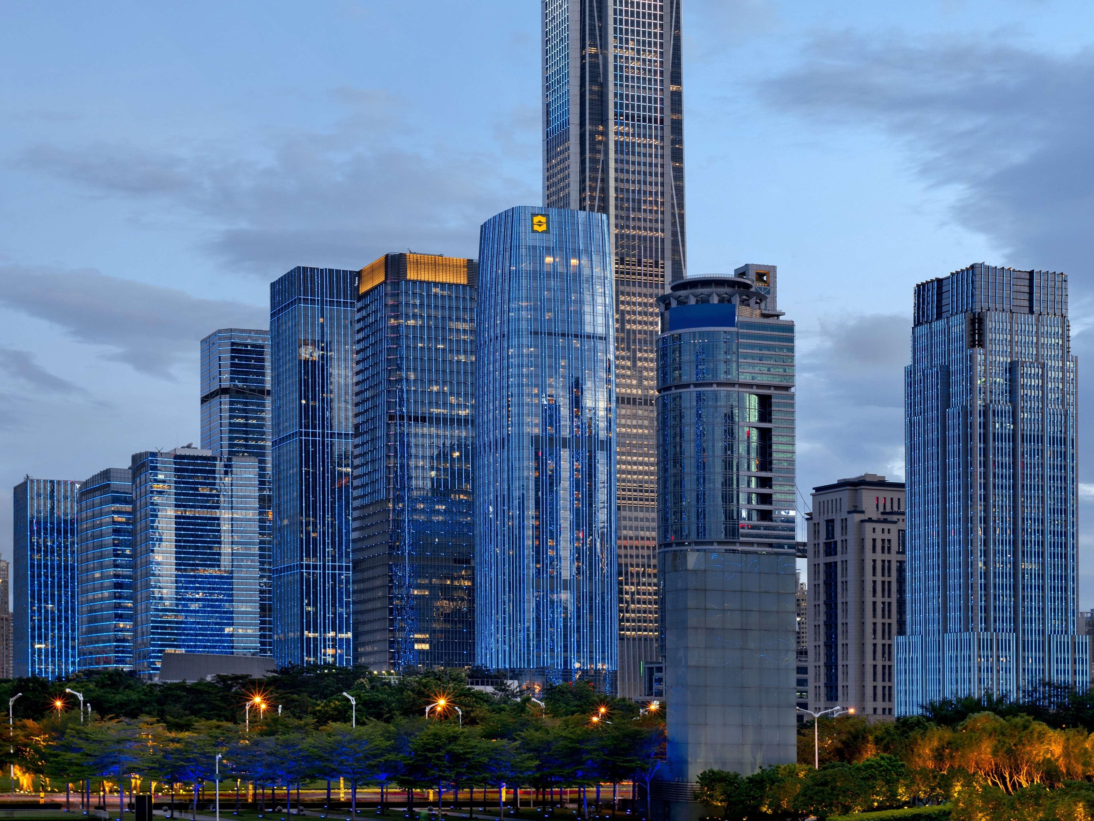Futian Shangri-La, Shenzhen,Near To Shenzhen Convention&Exhibition Centre, Futian Railway Station מראה חיצוני תמונה